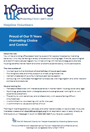 Helpline Volunteers info