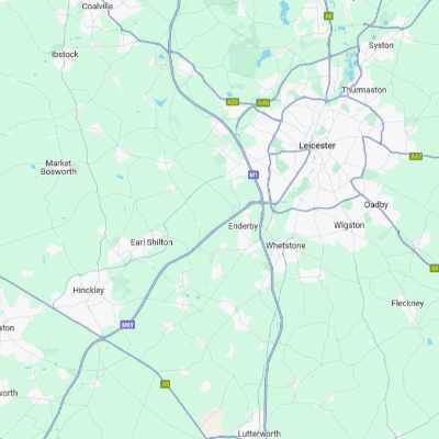 Map of Leicestershire